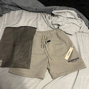 Fear of God Essentials Light Gray Men's Athletic Shorts